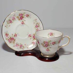 Duchess Teacup and Saucer June Bouquet Pink Roses Vintage